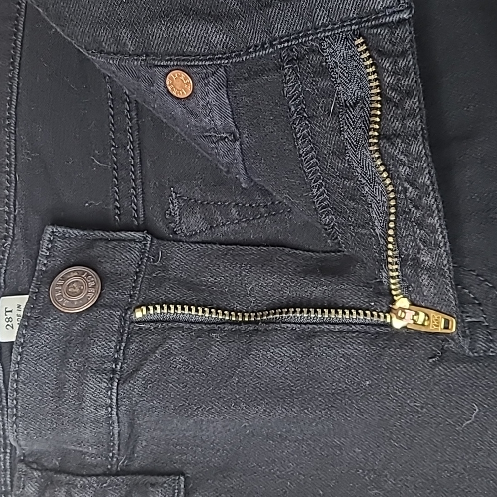 J. Crew Toothpick Denim Jean, Black 28 Tall-Style B1284 - Picture 10 of 10